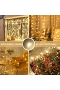 پرده پری USB LED با 8 حالت مختلف کنترل از راه دور 3mx3m (300 سانتی‌متر در 300 سانتی‌متر)