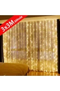 پرده پری USB LED با 8 حالت مختلف کنترل از راه دور 3mx3m (300 سانتی‌متر در 300 سانتی‌متر)