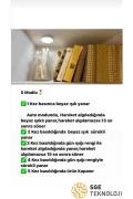 چراغ کابینتی با سنسور حرکتی 16 لامپ ال ای دی 400 میلی آمپر شارژی با دو رنگ سفید و نور روز، نوع Type-C