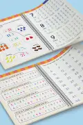 کتاب آموزش آسان نوشتن حروف و اعداد | کتاب با قلم پرنده جادویی و برجسته