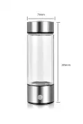 دستگاه آب هیدروژنی قابل حمل و شارژی از شیشه بوروسیلیکات با فناوری SPE PEM