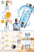 دستگاه آب هیدروژنی قابل حمل و شارژی از شیشه بوروسیلیکات با فناوری SPE PEM