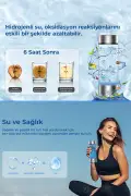 دستگاه آب هیدروژنی قابل حمل و شارژی از شیشه بوروسیلیکات با فناوری SPE PEM