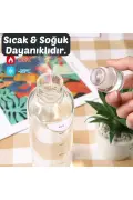 بطری آب شیشه‌ای سالم ۷۰۰ میلی‌لیتر با انگیزه - بطری رومیزی
