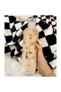 بطری آب شیشه‌ای سالم ۷۰۰ میلی‌لیتر با انگیزه - بطری رومیزی