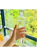 بطری آب شیشه‌ای سالم 1 لیتری با الهام‌بخش و درب ضد نشت