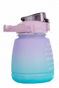 بطری آب انگیزشی 1.3 لیتری لوسکا بدون BPA رنگ بنفش-سبز