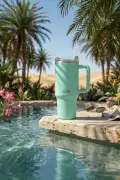 ماگ ترموس استیل دو جداره با درب سه مرحله‌ای 1200 میلی‌لیتر رنگ سبز آبی SI244021