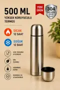 ترموس استیل، نیم لیتر، دو جداره