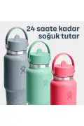 ترموس مسافرتی با درب عریض و نی 710 میلی لیتر (24 اونس) - بنفش ساحلی