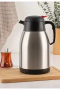 ترموس چای 2 لیتری دو جداره استیل با نگهداری دما 8-10 ساعت گرم و سرد