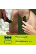 ریش تراش و بدن‌تراش وان بلید پرو QP6542/10 با 12 تنظیم طول، مناسب برای اصلاح خشک و مرطوب