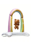 بالن فویلی خرسی که در تاب می‌نشیند - بالن پایدار برای جشن Baby Shower