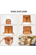 ست دکوری جعبه چوبی با نوشته بچه گانه Patladı Gitti برای جشن سیسمونی