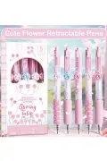 مداد ژل تک‌تایی طرح لاله بهاری کاوی (Kawaii) - 0.5 میلی‌متر با دسته ارگونومیک