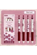 مداد ژل با طراحی گلدار موکا 0.5mm با دسته اسفنجی - رنگ نرم تک