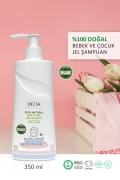 شامپو ژل مو و بدن بچه و کودک با عصاره اسطوخودوس 350 میلی لیتر - 100% طبیعی و ارگانیک با گواهی