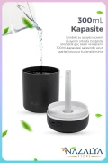 عطر خودرو با کابل USB 300 میلی‌لیتری و مرطوب‌کننده هوا - رنگ خاکستری - همراه با هدیه عطر