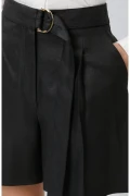 شلوارک کتان مشکی