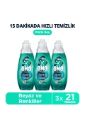 دترجنت مایع لباسشویی ضد بوی نامطبوع رنگی و سفید 840 میلی لیتر x3