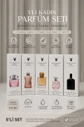 عطر زنانه ویژه، ست عطر زنانه ۵ عددی، بسته ۵ عددی ادکلن ۴۵ میلی‌لیتر