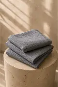 3 عدد دستمال تمیزکننده میکروفایبر آشپزخانه 40*40 سانتیمتر ضد لک و بدون بو