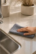 3 عدد دستمال تمیزکننده میکروفایبر آشپزخانه 40*40 سانتیمتر ضد لک و بدون بو