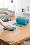 دستمال تمیزکننده چندمنظوره میکروفیبر 100% لاوین (20 عددی) رنگ آبی 25x32 سایز بزرگ
