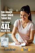 پارچه جادویی چند منظوره "بزرگ 4xl" دستمال تبلت 50x70 سانتی‌متر - شستشو و استفاده مجدد
