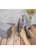 3 عدد دستمال تمیزکننده شیشه‌ای میکروفیبر آشپزخانه 40x40 سانتی‌متر ضد لک و بدون بو