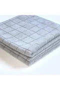 3 عدد دستمال تمیزکننده شیشه‌ای میکروفیبر آشپزخانه 40x40 سانتی‌متر ضد لک و بدون بو