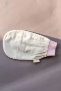 دستکش لایه‌بردار دوش حمام %100 ابریشم فلش برای زنان، کیسه پریمیوم، کیسه حمام، صورتی