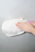 دستکش لایه‌بردار دوش حمام %100 ابریشم فلش برای زنان، کیسه پریمیوم، کیسه حمام، صورتی