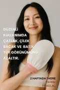 یک عدد دستکش لایه‌بردار حمام اکرو %100 ابریشم فلش برای پوست‌های نرمال