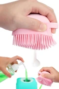 کیسه دوش حمام Aveo 1 عددی با جالی صابون و فرچه ماساژ