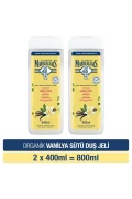 ژل دوش شیر وانیل ارگانیک 400 میلی لیتر x2