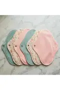 پد قاعدگی قابل شستشو - %100 پنبه - ۶ عددی سایز نرمال