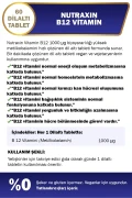 ویتامین B12 1000 میکروگرم زیر زبانی 60 قرص، متیل‌کوبالامین، وگان، جذب سریع
