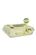 حوله نوزاد مرطوب با روغن زیتون 24x90 عدد