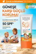 کرم ضد آفتاب کودکان و نوزادان SPF 50+ | ضد آب و مقاوم در برابر UVA/UVB | مراقبت مرطوب کننده | مناسب برای پوست‌های حساس 50 میلی لیتر