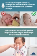 دستگاه شستشوی بینی نوزاد با سرنگ 2 عددی و نازال آسپیراتور، دستگاه تمیزکننده با نوک سیلیکونی و سرنگ