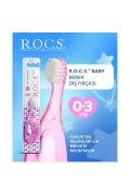 مسواک نوزاد R.o.c.s برای سنین 0-3 سال رنگ صورتی