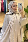 شال ژاکارد با طرح قومی