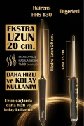 ماشه مو فر Afro Dalga 9 میلی‌متر Hrs-130، 20 سانتی‌متر سر اضافی بلند