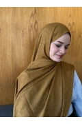 شال جاکارد پنبه‌ای طرح زنجیر حلقه LV075