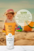 کرم ضد آفتاب 100% طبیعی بچه با فیلتر معدنی و محافظت بالا SPF 50+ UVA UVB 50 میلی لیتر