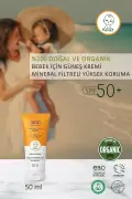 کرم ضد آفتاب 100% طبیعی بچه با فیلتر معدنی و محافظت بالا SPF 50+ UVA UVB 50 میلی لیتر