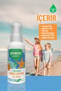 لوسیون ضد آفتاب کودک ۱۰۰% طبیعی ضد لک آنتی‌اکسیدان مرطوب‌کننده وگان SPF 50+ UVA UVB 100 میلی‌لیتر