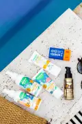لوسیون ضد آفتاب کودک ۱۰۰% طبیعی ضد لک آنتی‌اکسیدان مرطوب‌کننده وگان SPF 50+ UVA UVB 100 میلی‌لیتر