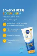 کرم ضد آفتاب با SPF50+ برای کودکان، صورت و بدن، محافظت بالا، 100 میلی لیتر، بدون عطر، مناسب برای 3 سال و بالاتر